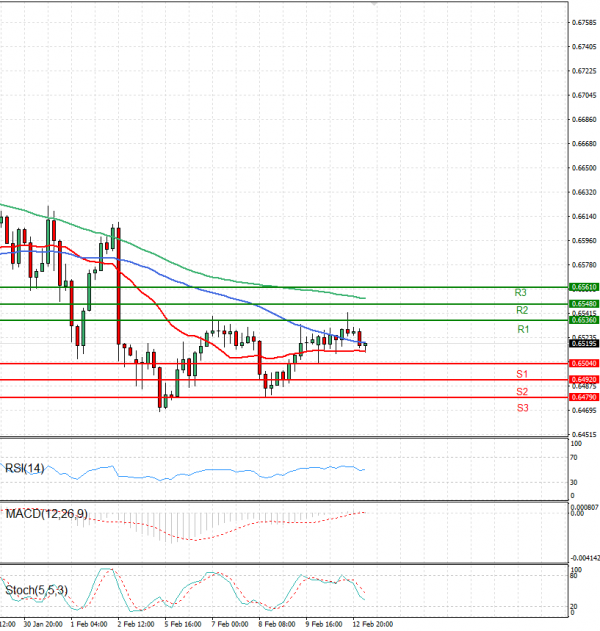 Australian Dollar - Dollar Analysis Technical analysis 13/02/2024