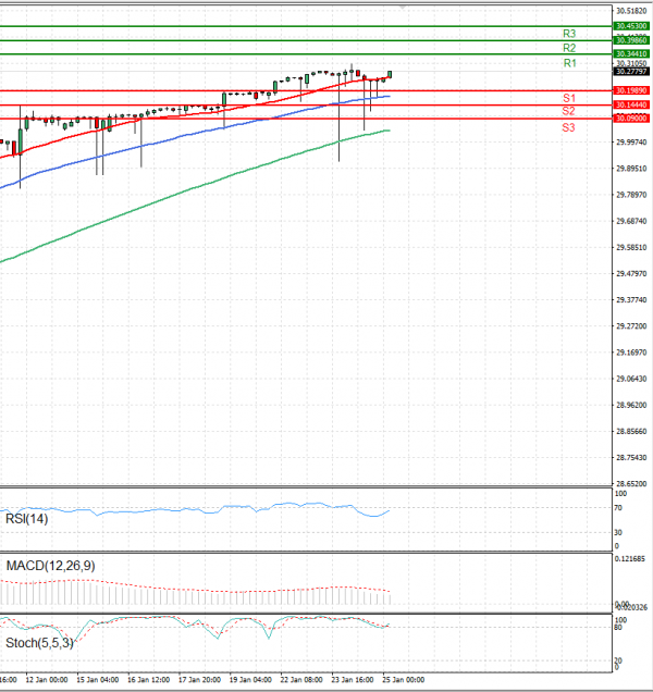 Dollar - Turkish Lira Analysis Technical analysis 25/01/2024